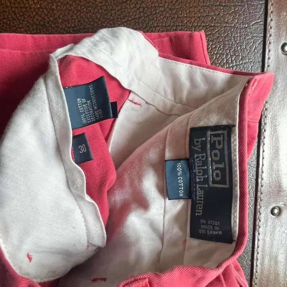 Polo Ralph Lauren Shorts Men’s 30 Hot Pink Red 10” Chino